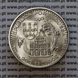200 Escudos 1996 Macau, Estabelecimento em 1557, Cuproníquel, VII Série dos Descobrimentos Portugueses, W.Coins Portugal KM691 200 Escudos 1996 Macau, Estabelecimento em 1557, Cuproníquel, VII Série dos Descobrimentos Portugueses, W.Coins Portugal KM691