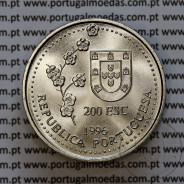 Portugal coin, 200 Escudos 1996 TAIWAN, 1582 Discovery from Island Formosa, Copper-nickel, World Coins Portugal KM 692