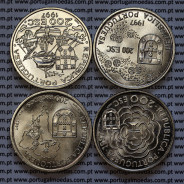 VIII Série moedas dos descobrimentos em Cuproníquel 1997, 4 moedas 200$00 Cuproníquel, "A Missionação Cristã", Série completa