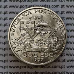 Portugal coin, 200 Escudos 1997 S. Francisco Xavier 1506-1552, Copper-nickel, World Coins Portugal KM 697