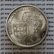200 Escudos 1997 Beato José de Anchieta, Cuproníquel, VIII Série dos Descobrimentos Portugueses, World Coins Portugal KM 699