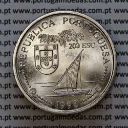 Portugal coin, 200 Escudos 1998 INDIA, Arrival in India 1498, Copper-nickel, World Coins Portugal KM 712