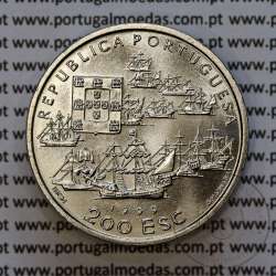 200 Escudos 1999 Pedro Alvares Cabral, Brasil 1500, Cuproníquel, X Série dos Descobrimentos Portugueses, W. Coins Portugal KM717 200 Escudos 1999 Pedro Alvares Cabral, Brasil 1500, Cuproníquel, X Série dos Descobrimentos Portugueses, W. Coins Portugal KM717