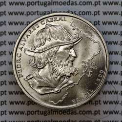 200 Escudos 1999 Pedro Alvares Cabral, Brasil 1500, Cuproníquel, X Série dos Descobrimentos Portugueses, W. Coins Portugal KM717 200 Escudos 1999 Pedro Alvares Cabral, Brasil 1500, Cuproníquel, X Série dos Descobrimentos Portugueses, W. Coins Portugal KM717