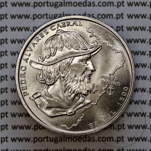200 Escudos 1999 Pedro Alvares Cabral, Brasil 1500, Cuproníquel, X Série dos Descobrimentos Portugueses, W. Coins Portugal KM717