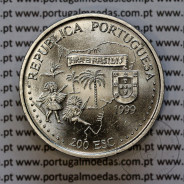 200 Escudos 1999 Brasil, Cuproníquel, X Série dos Descobrimentos Portugueses, World Coins Portugal KM 718