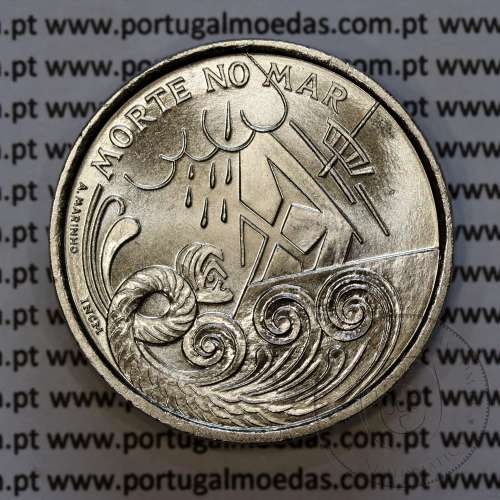 200 Escudos 1999  Morte no Mar, Cuproníquel, X Série dos Descobrimentos Portugueses, World Coins Portugal KM 716