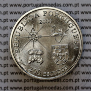 200 Escudos 2000 Terra do Lavrador 1491-1500, Cuproníquel, XI Série dos Descobrimentos Portugueses, World Coins Portugal KM 728