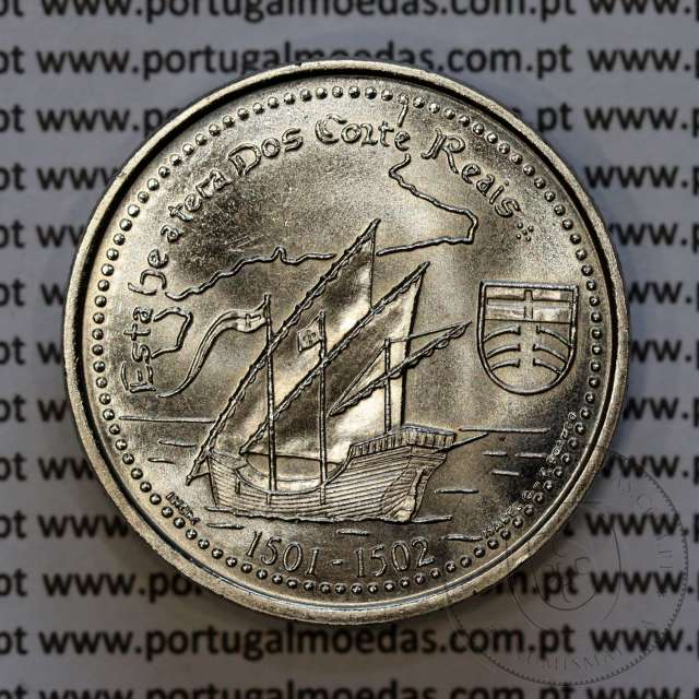 200 Escudos 2000 Terra dos Corte Reais 1501-1502, Cuproníquel, XI Série dos Descobrimentos Portugueses, W. Coins Portugal KM729