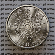 Portugal coin, 200 Escudos Terra Florida 1501, Copper-nickel, World Coins Portugal KM 730