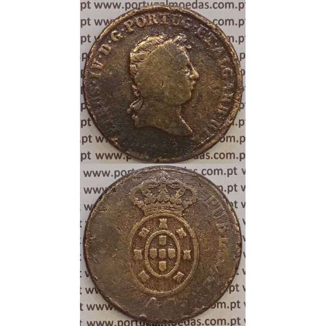 MOEDA "PATACO" 40 REIS BRONZE 1826 (BC-) DATA SEM PONTOS