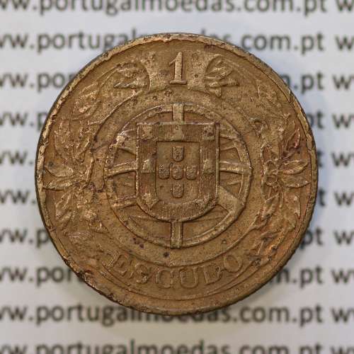 1 Escudo 1926 Bronze-Alumínio, 1$00 1926 Alumínio-Bronze Republica Portuguesa, (MBC-), World Coins Portugal  KM 576