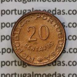 20 Centavos 1973 Bronze Guiné, $20 centavos 1973 Ex-colónia Portuguesa Guiné, (Soberba), World Coins Guinea Portuguese KM 13
