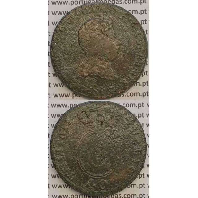 MOEDA "PATACO" 40 REIS BRONZE 1827 (BC-) DATA SEM PONTOS