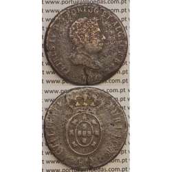 MOEDA "PATACO" 40 REIS BRONZE 1827 (BC-) DATA SEM PONTOS