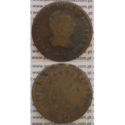 MOEDA "PATACO" 40 REIS BRONZE 1828 (BC) DATA SEM PONTOS