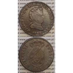 MOEDA "PATACO" 40 REIS BRONZE 1828 (BC) DATA SEM PONTOS