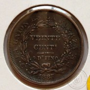 Bolívia 20 Centavos 1887 Prata, (Bela), World Coins Bolivia KM 159.2