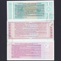 Argentina - Lote de 3 notas Diferentes-Serie 1987-1991 (Não circulada) Argentina - Lote de 3 notas Diferentes-Serie 1987-1991 (Não circulada)