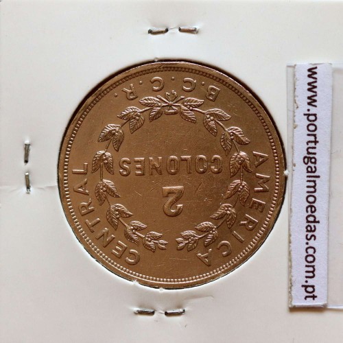 Costa Rica, 2 Colones 1968 Cupro-Níquel, (MBC+),  World Coins Costa Rica KM 187.2