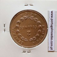 Costa Rica, 2 Colones 1968 Cupro-Níquel, (MBC+),  World Coins Costa Rica KM 187.2