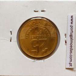 Costa Rica, 25 Colones 2007 Latão, (Soberba),  World Coins Costa Rica KM 229a
