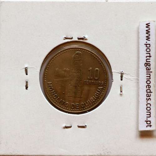 Guatemala 10 centavos 1983 Copper-Nickel, (VF+), World Coins Guatemala KM 277.4