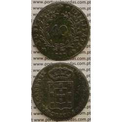 MOEDA PATACO (40 RÉIS) BRONZE 1833 (MBC) - CASTELOS 2 x 2,5 - D.MIGUEL I