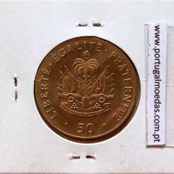 Haiti, 50 Centimes 1991 Copper-nickel, (UNC), World Coins Haiti KM 153