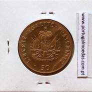 Haiti, 50 Centimes 1991 Cuproníquel, (soberba), World Coins Haiti KM 153