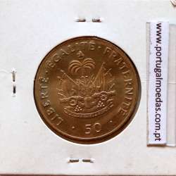 Haiti, 50 Centimes 1991 Copper-nickel, (UNC), World Coins Haiti KM 153