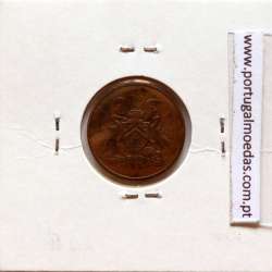 Trinidad and Tobago, 1 Cent 1972 Bronze, (VF+), World Coins Trinidad and Tobago KM 1