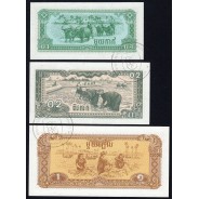 Cambodia - Lot of 6 Different Banknotes - Series 1979 (Uncirculated)