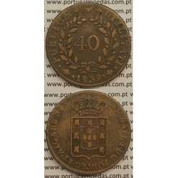 MOEDA PATACO (40 RÉIS) BRONZE 1832 (MBC) - D.MIGUEL I