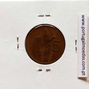Trindade e Tobago, 5 Cents 1978 Bronze, (Bela), World Coins Trinidad and Tobago KM#30