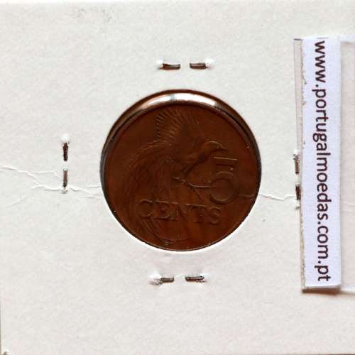 Trinidad and Tobago, 5 Cents 1981 Bronze, (VF), World Coins Trinidad and Tobago KM 30