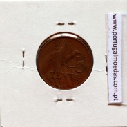 Trinidad and Tobago, 5 Cents 1981 Bronze, (VF), World Coins Trinidad and Tobago KM 30