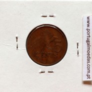 Trindade e Tobago, 5 Cents 1983 Bronze, (MBC), World Coins Trinidad and Tobago KM 30