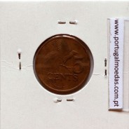 Trinidad and Tobago, 5 Cents 1984 Bronze, (XF), World Coins Trinidad and Tobago KM 30