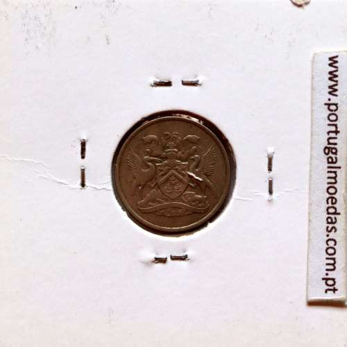 Trindade e Tobago, 10 Cents 1966 cuproníquel, (Bela), World Coins Trinidad and Tobago KM 3