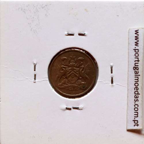 Trindade e Tobago, 10 Cents 1966 cuproníquel, (Bela), World Coins Trinidad and Tobago KM 3