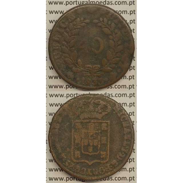 MOEDA PATACO (40 RÉIS) BRONZE 1833 (BC) - D.MIGUEL I