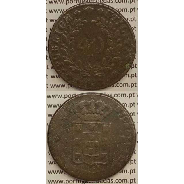 MOEDA PATACO (40 RÉIS) BRONZE 1833 (BC) - D.MIGUEL I