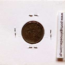 Trinidad and Tobago, 10 Cents 1975 Copper-nickel , (VF), World Coins Trinidad and Tobago KM 27