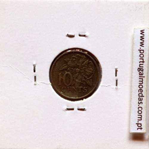 Trinidad and Tobago, 10 Cents 1975 Copper-nickel , (VF), World Coins Trinidad and Tobago KM 27