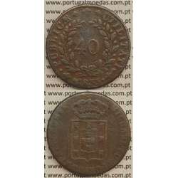 MOEDA PATACO (40 RÉIS) BRONZE 1833 (BC) - D.MIGUEL I