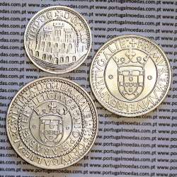 BNC, moedas da XVII Exposição Europeia 1983,  500$00, 750$00 e 1000$00, Carteira da INCM veludo Azul marinho legendada a branco