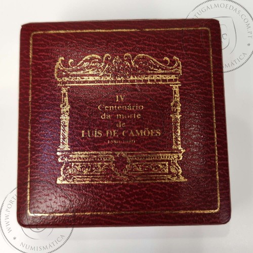 Portugal, 1000 Escudos Camões 1980 Silver Proof, 1000 Escudos 1983, 4th Centenary of the Death of Camões 1580-1980, with Case