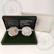 Portugal, 250 escudos 1984 FAO World Fisheries Conference coins silver Proof and Copper-nickel BNC, with case, World Coins KM626