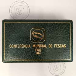 Portugal, 250 escudos 1984 FAO World Fisheries Conference coins silver Proof and Copper-nickel BNC, with case, World Coins KM626
